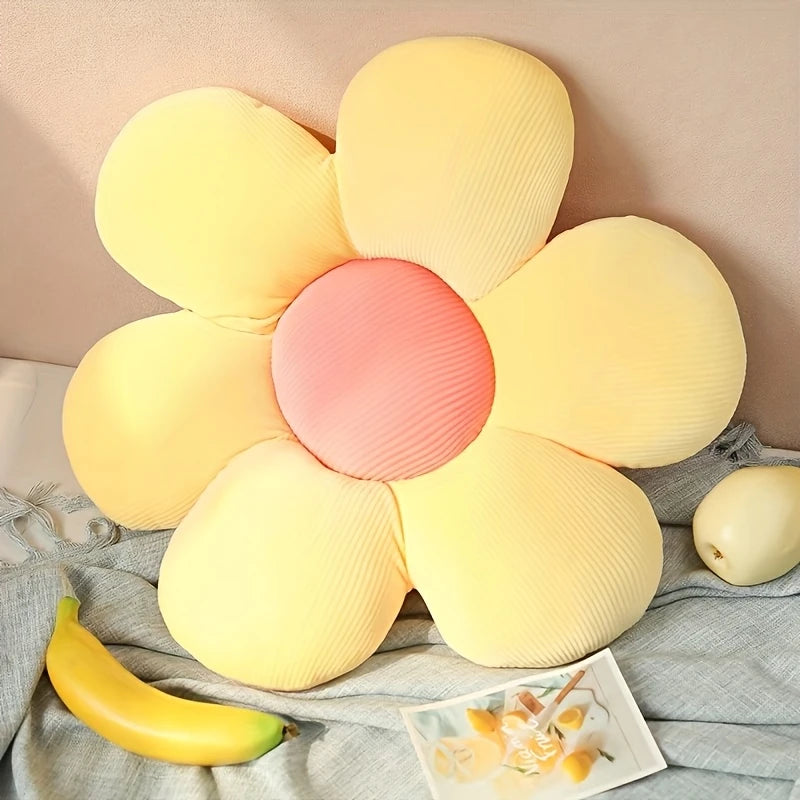 Vibrant Flower Shaped Pillow