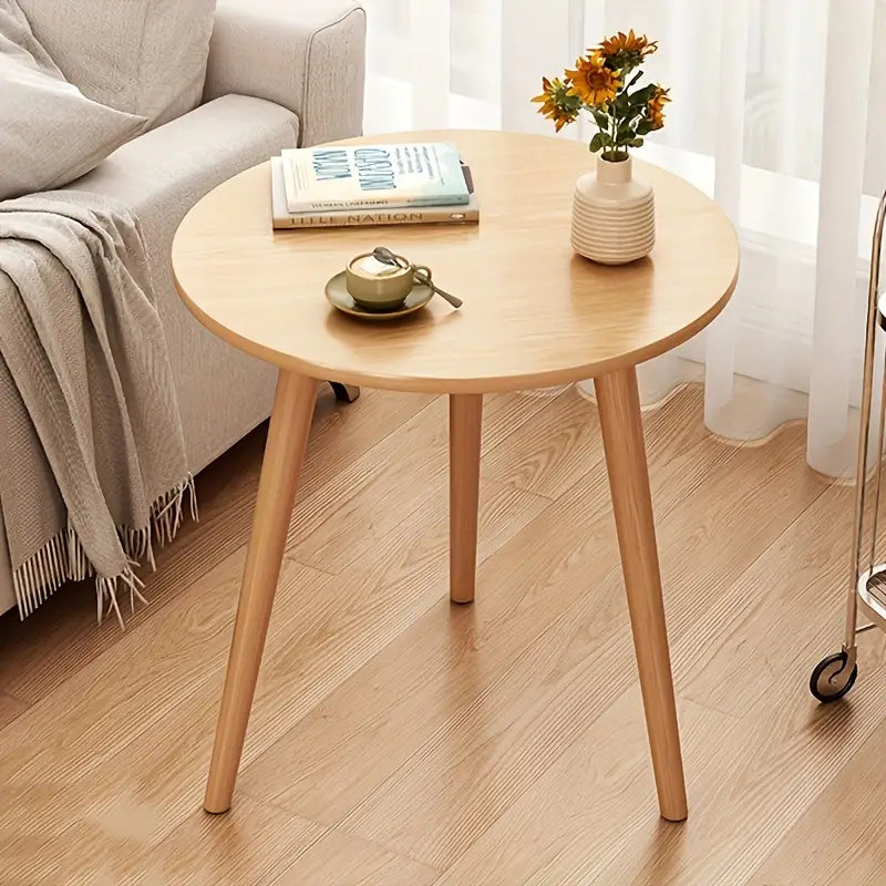 Wooden Round Side Table