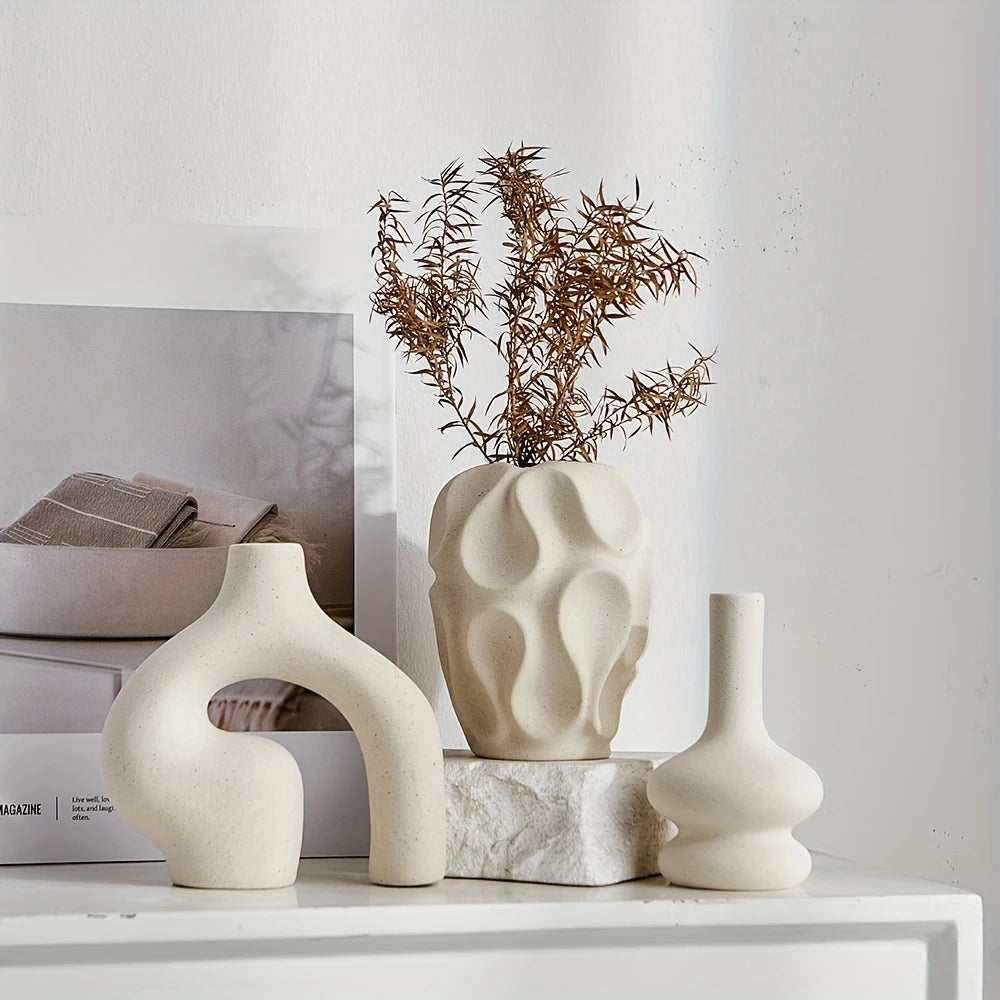 Bohemian Trio Ceramic Vase Collection