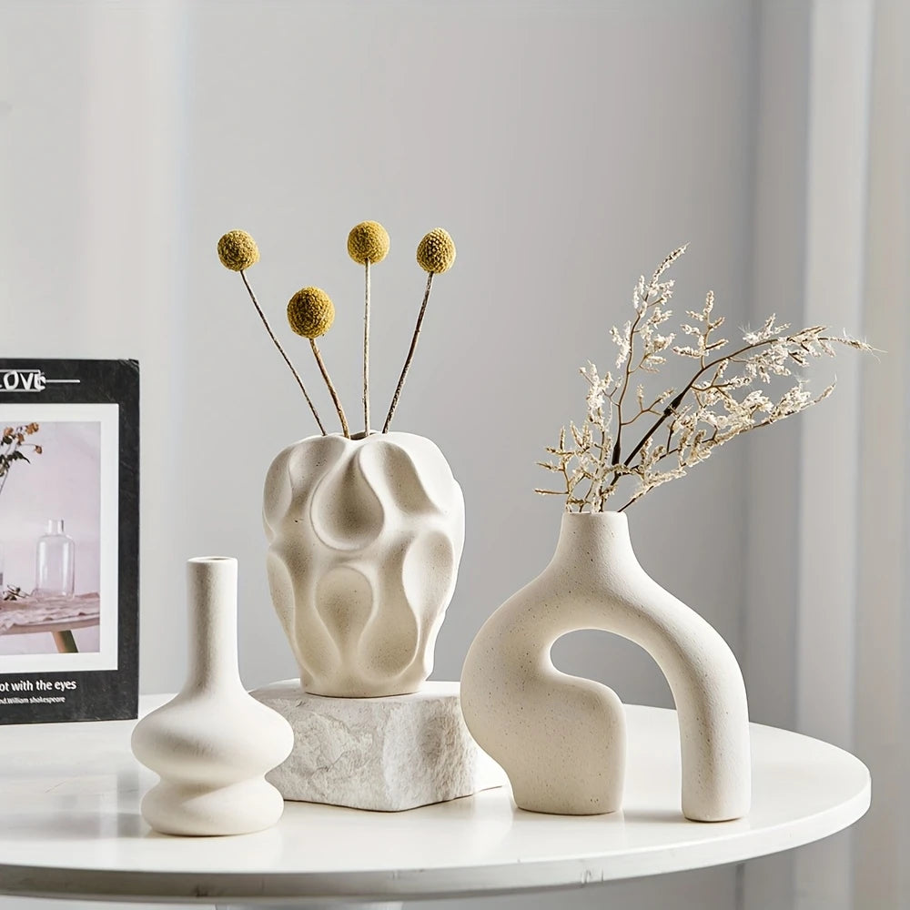 Bohemian Trio Ceramic Vase Collection
