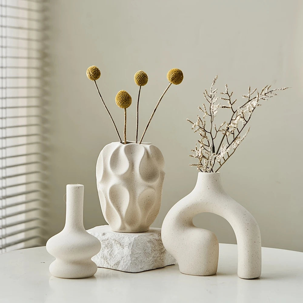 Bohemian Trio Ceramic Vase Collection