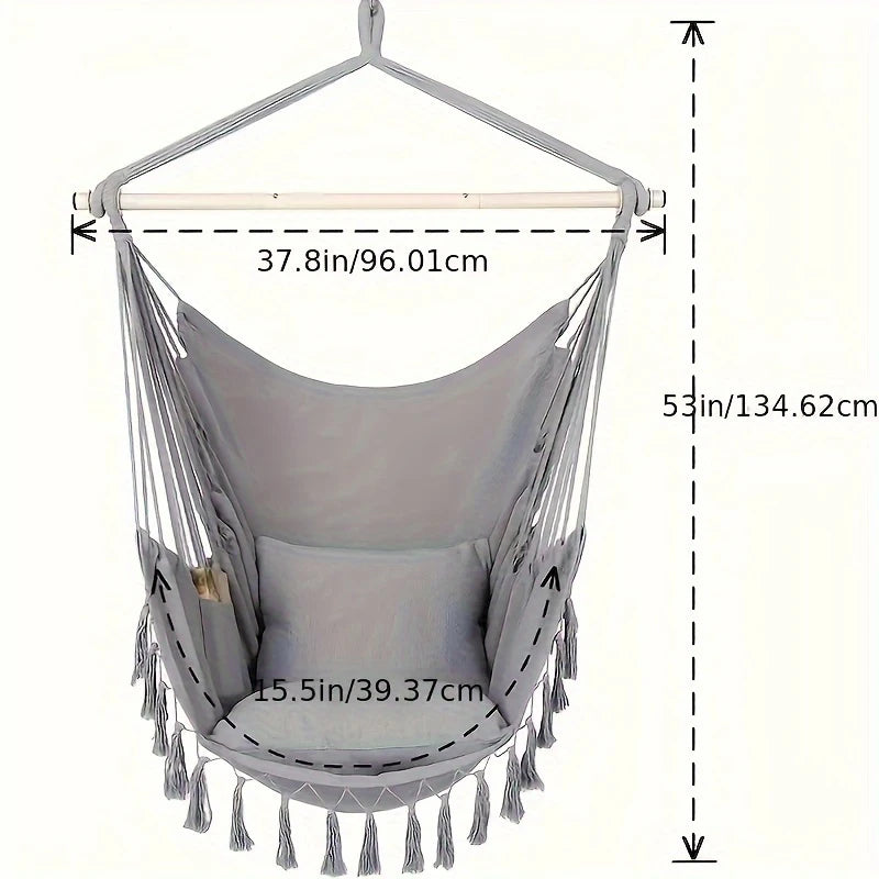 Outdoor Tassel Hammock Chair