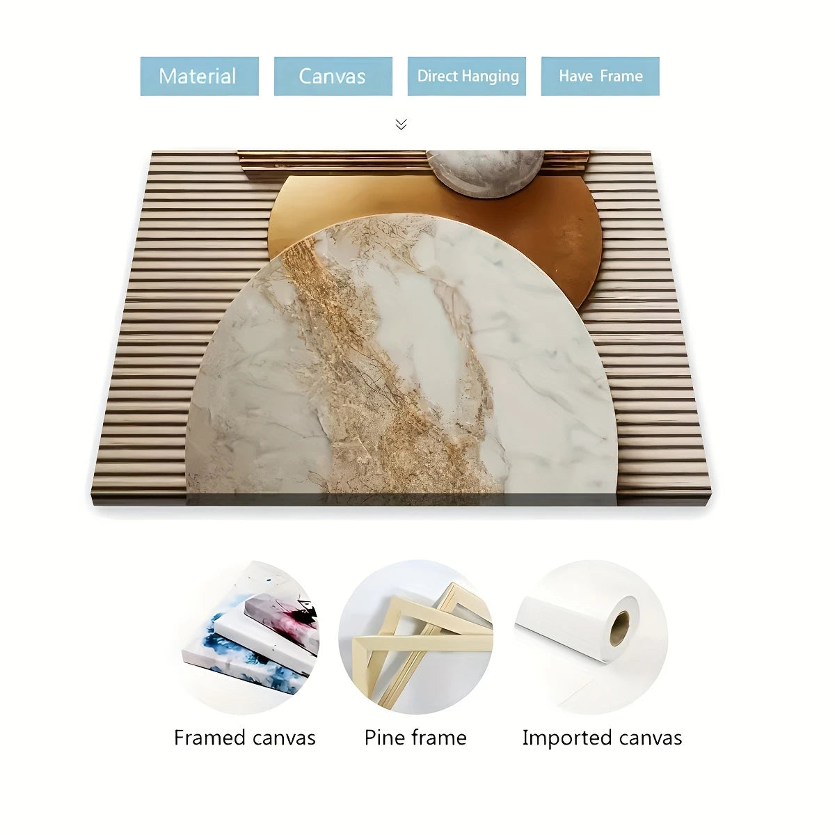 Flat Abstract Prints for Home & Office Décor 2D