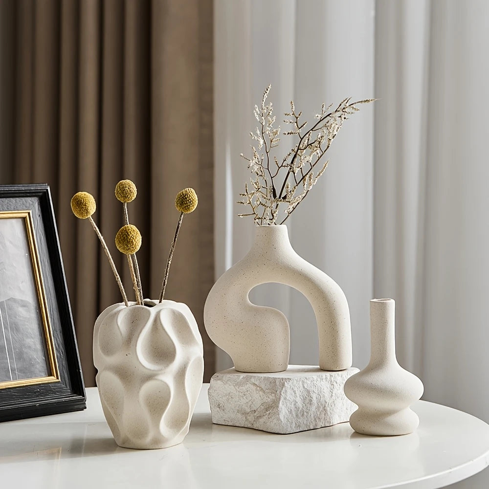 Bohemian Trio Ceramic Vase Collection