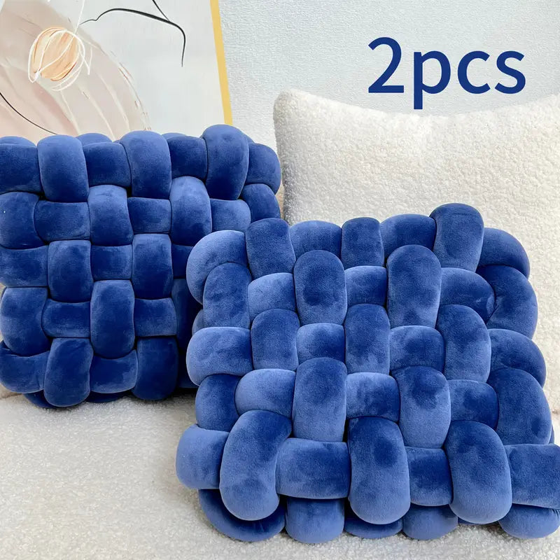 Knotted Throw Pillow Set