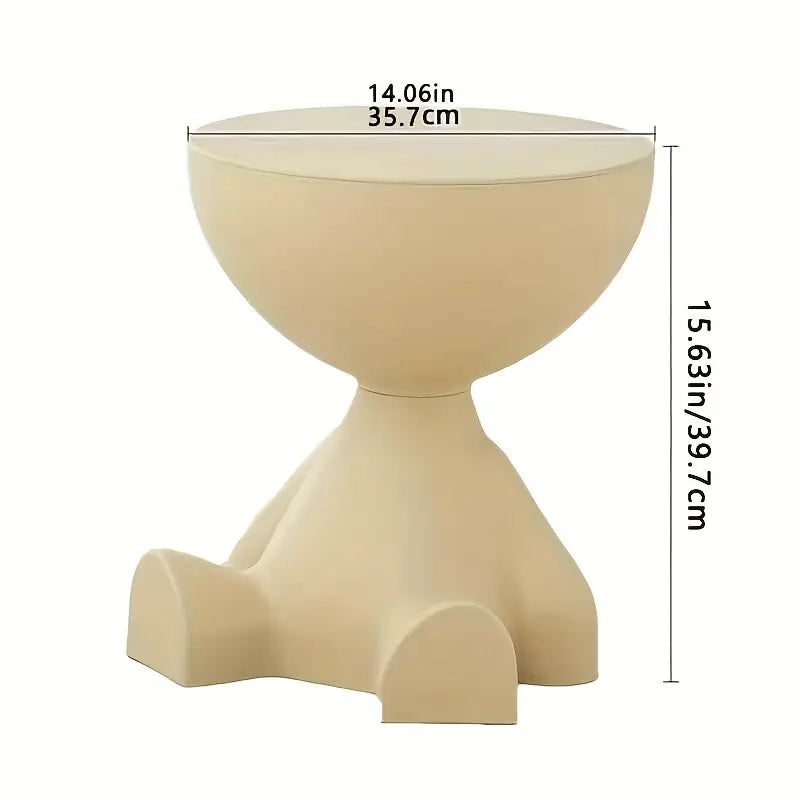 Bear-Shaped Plastic Side Table