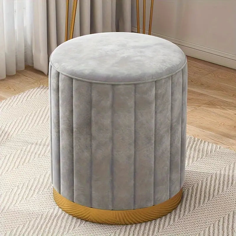 Chic Round Makeup Stool