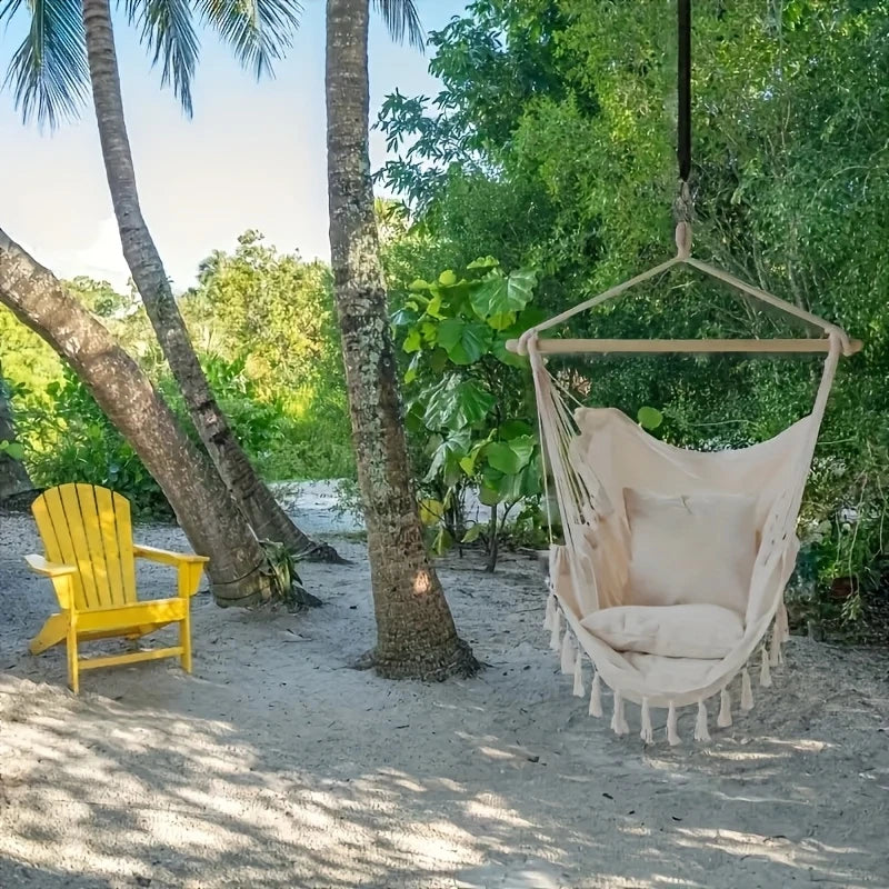 Outdoor Tassel Hammock Chair