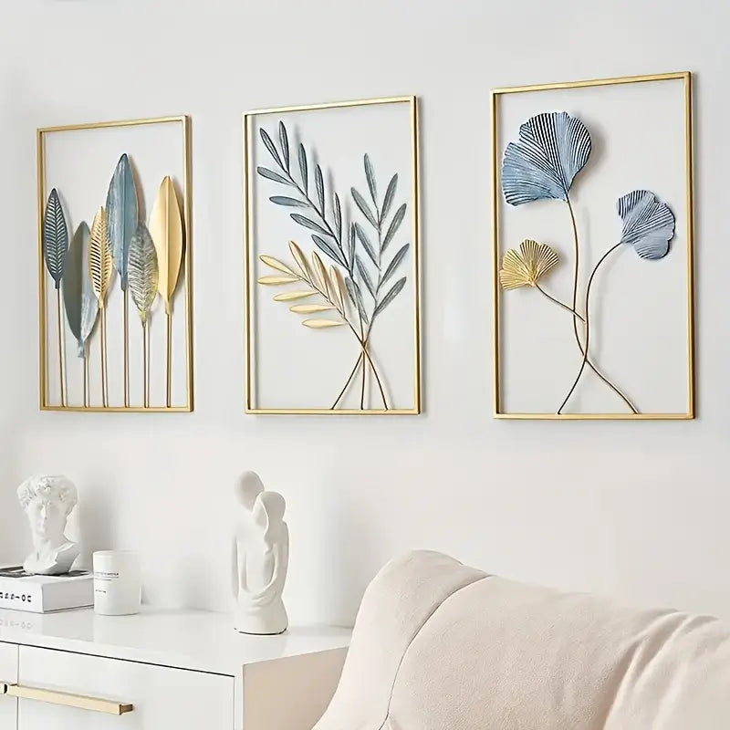 Metal Leaf Wall Art