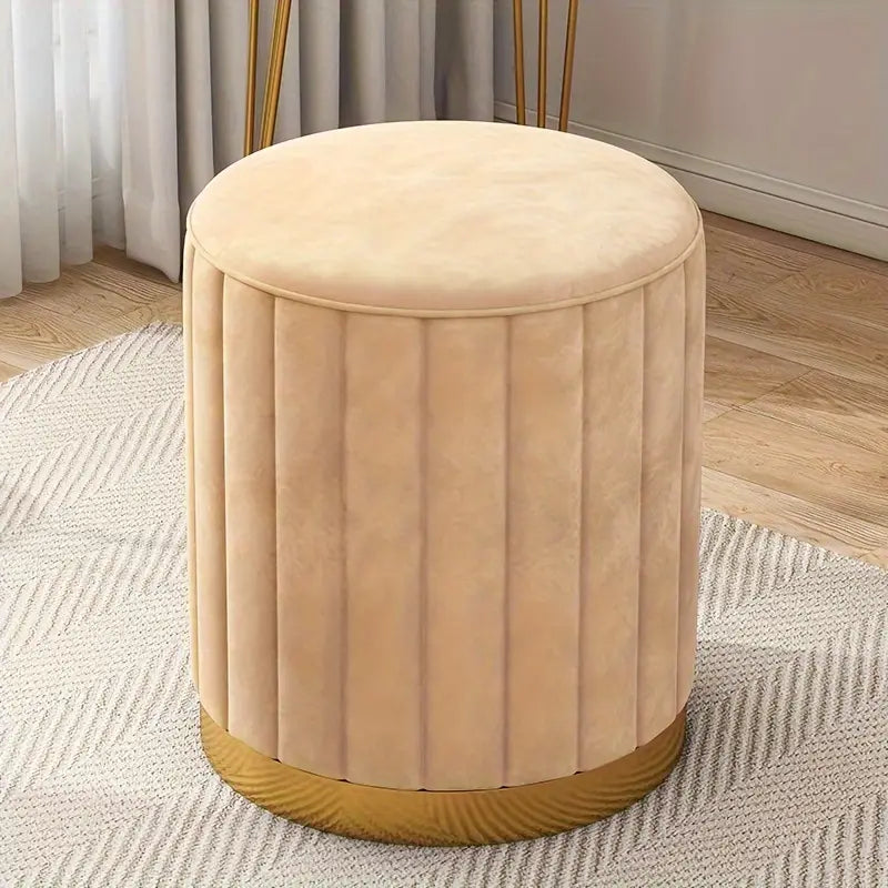 Chic Round Makeup Stool