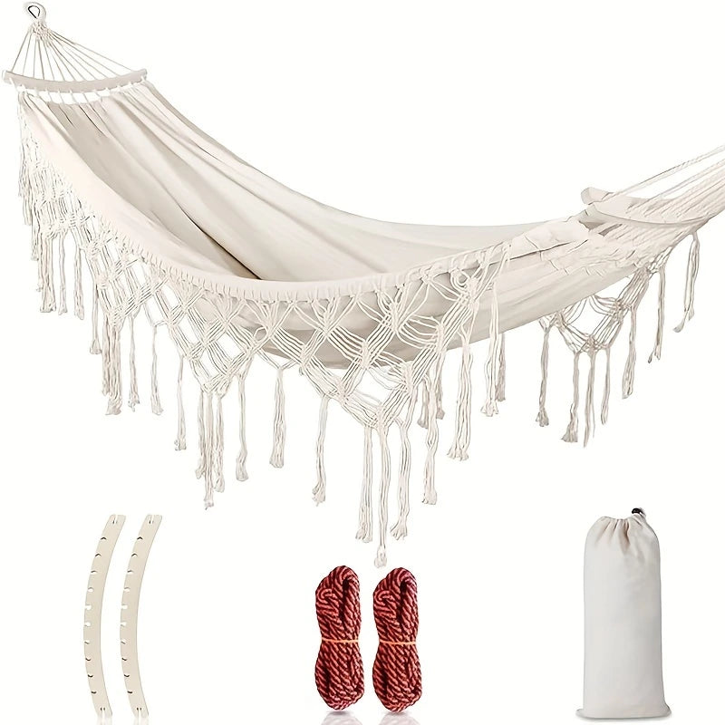 Tusheng Bohemian Style Hammock with Tassels