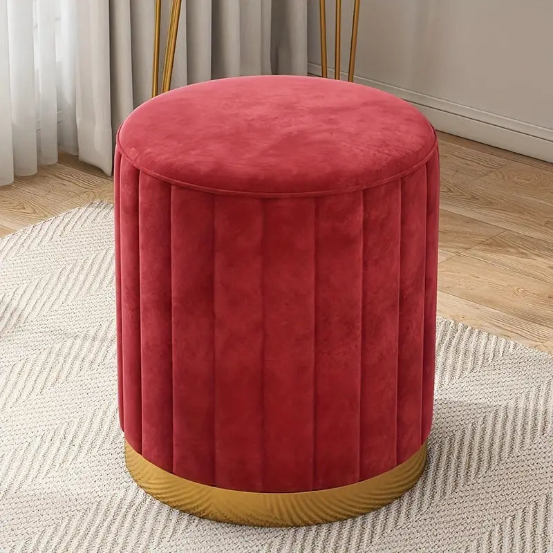 Chic Round Makeup Stool
