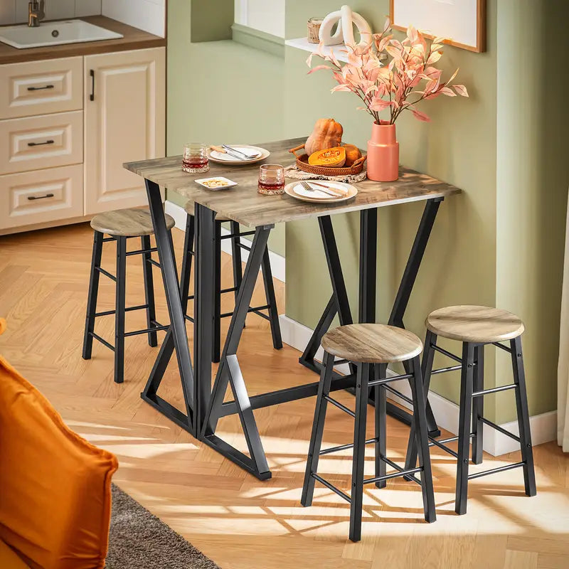 Dining Set with Foldable Table