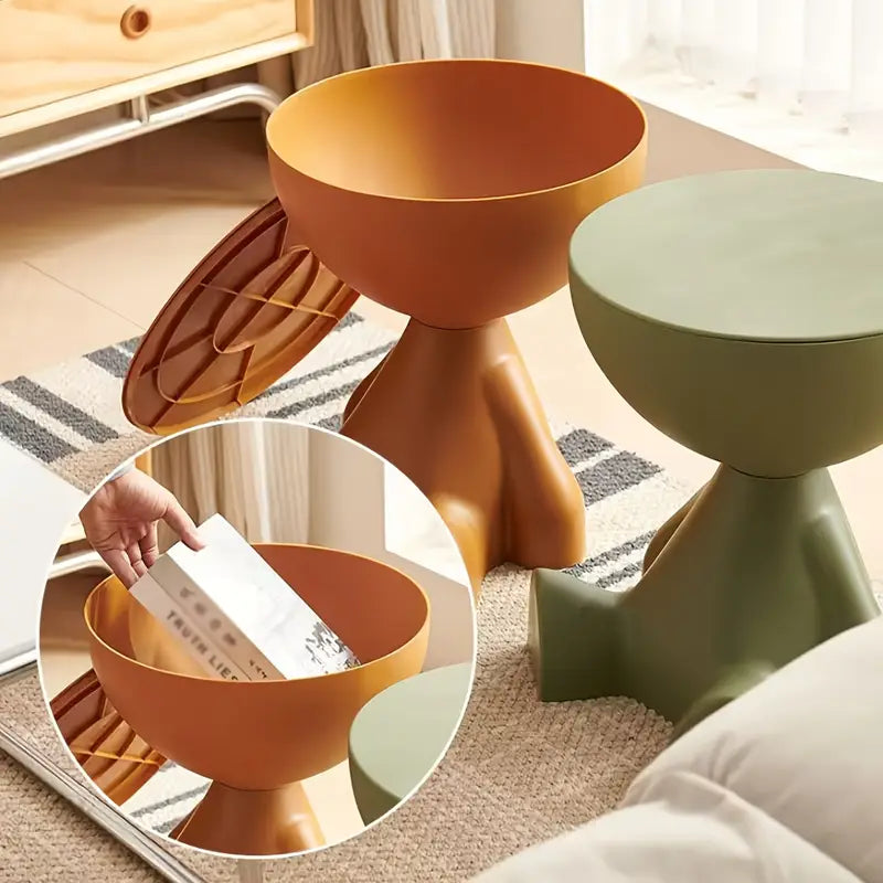 Bear-Shaped Plastic Side Table