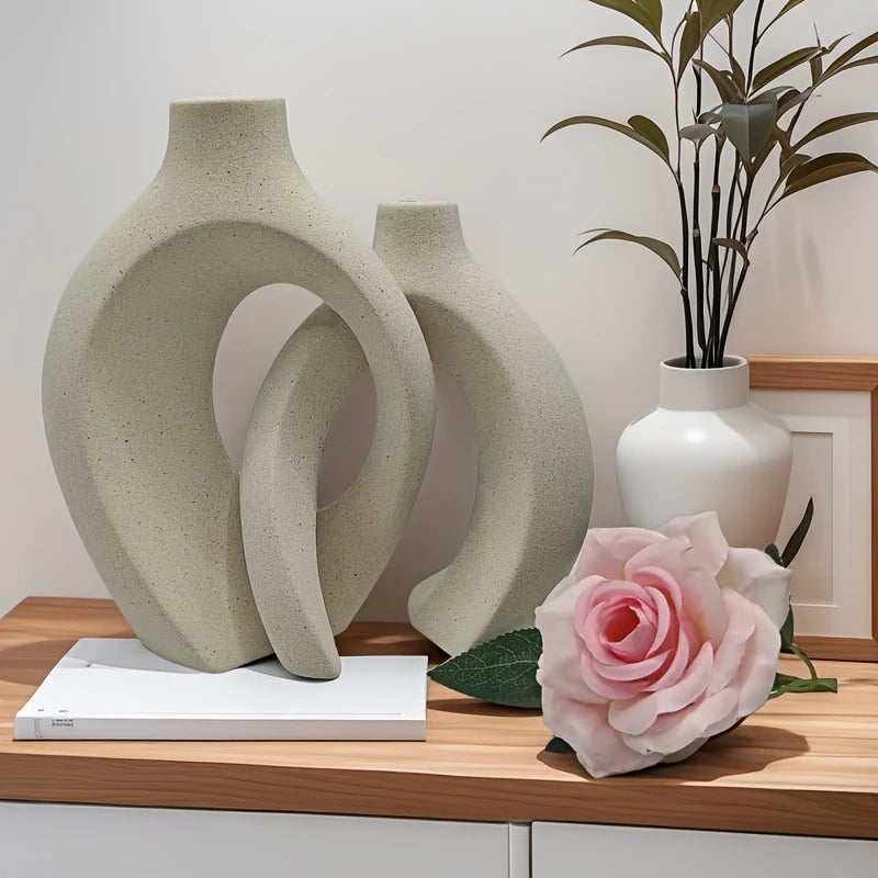 Organic Abstract Rustic Ceramic Vase