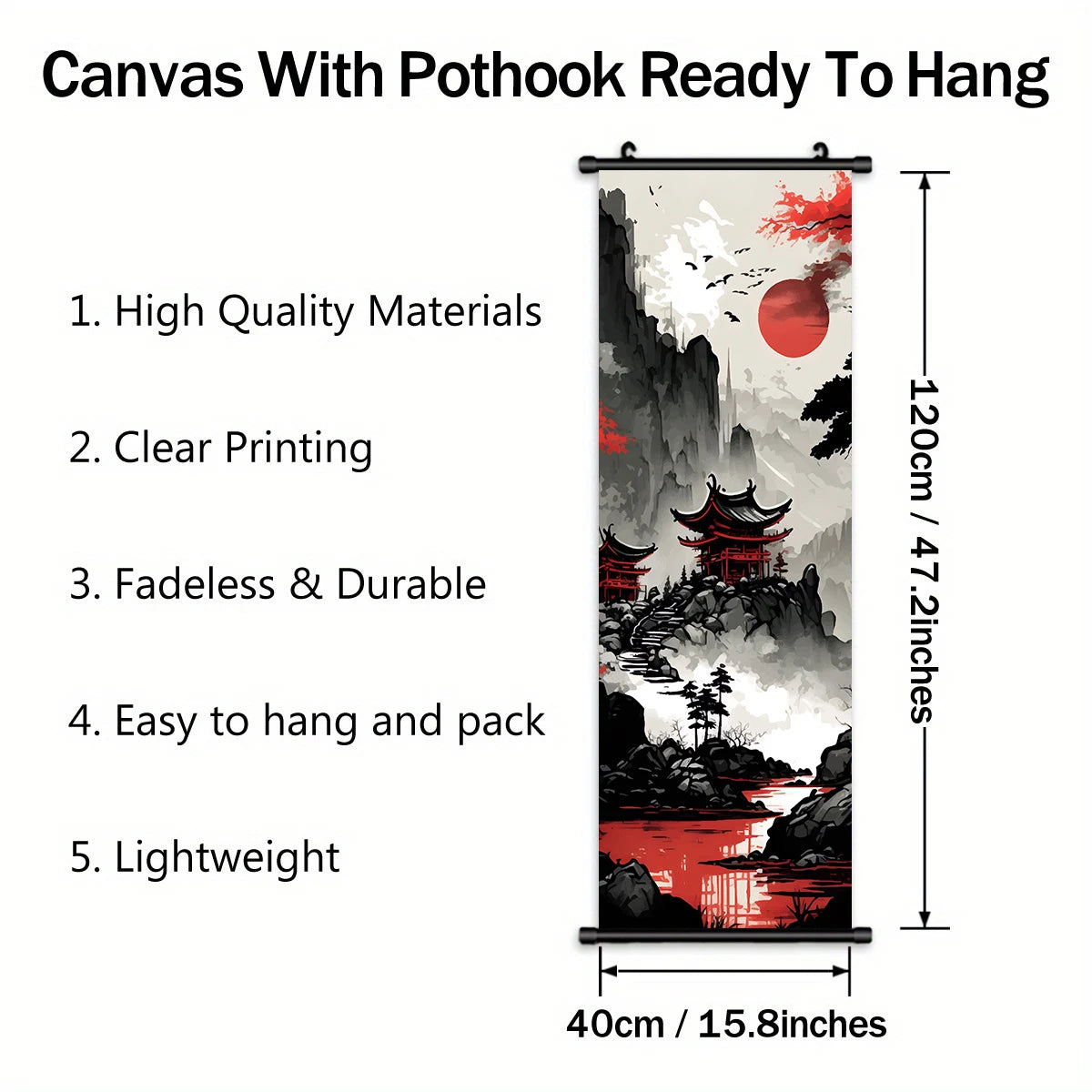 Japanese Anime Scenery Canvas Wall Scrolls