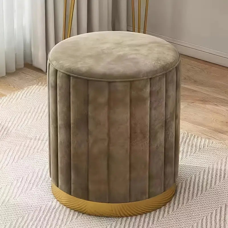 Chic Round Makeup Stool