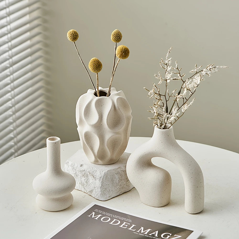Bohemian Trio Ceramic Vase Collection