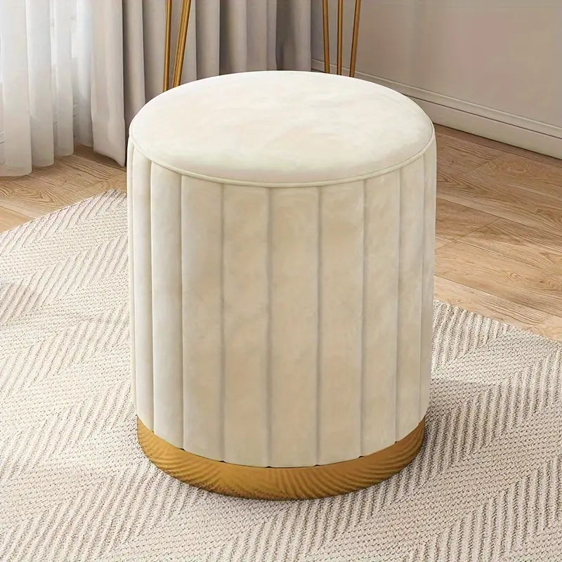 Chic Round Makeup Stool