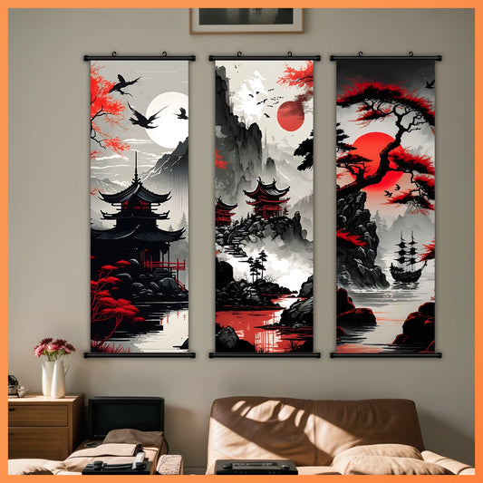 Japanese Anime Scenery Canvas Wall Scrolls