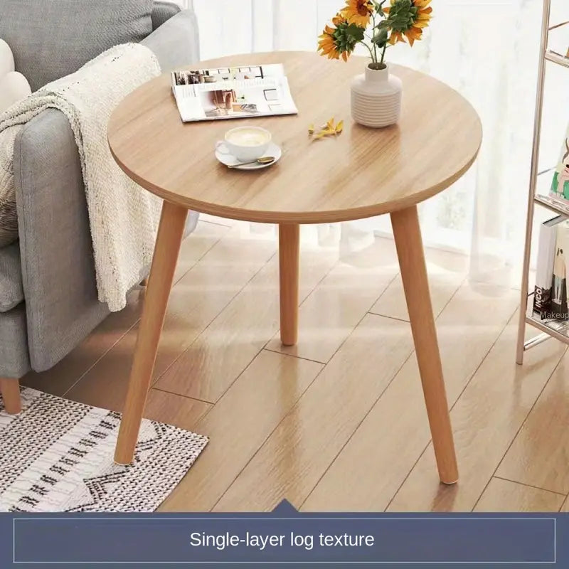 Wooden Round Side Table