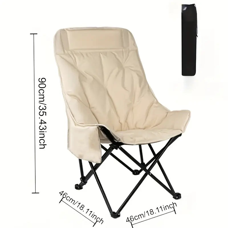 Ergonomic Outdoor Folding Moon Chair