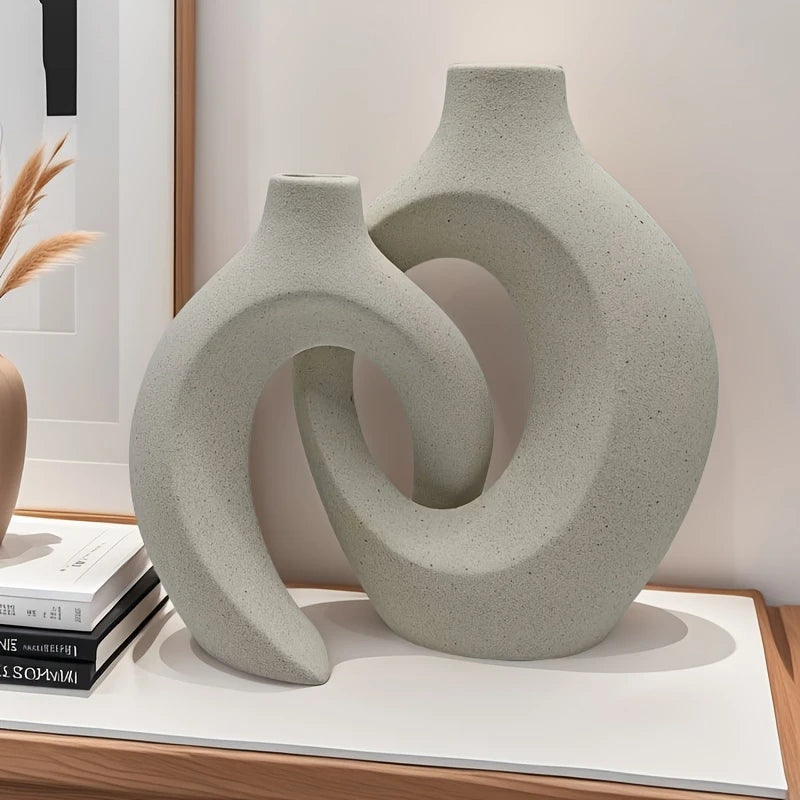 Organic Abstract Rustic Ceramic Vase