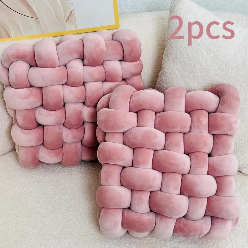 Knotted Throw Pillow Set