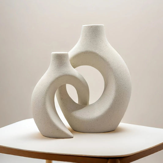 Organic Abstract Rustic Ceramic Vase