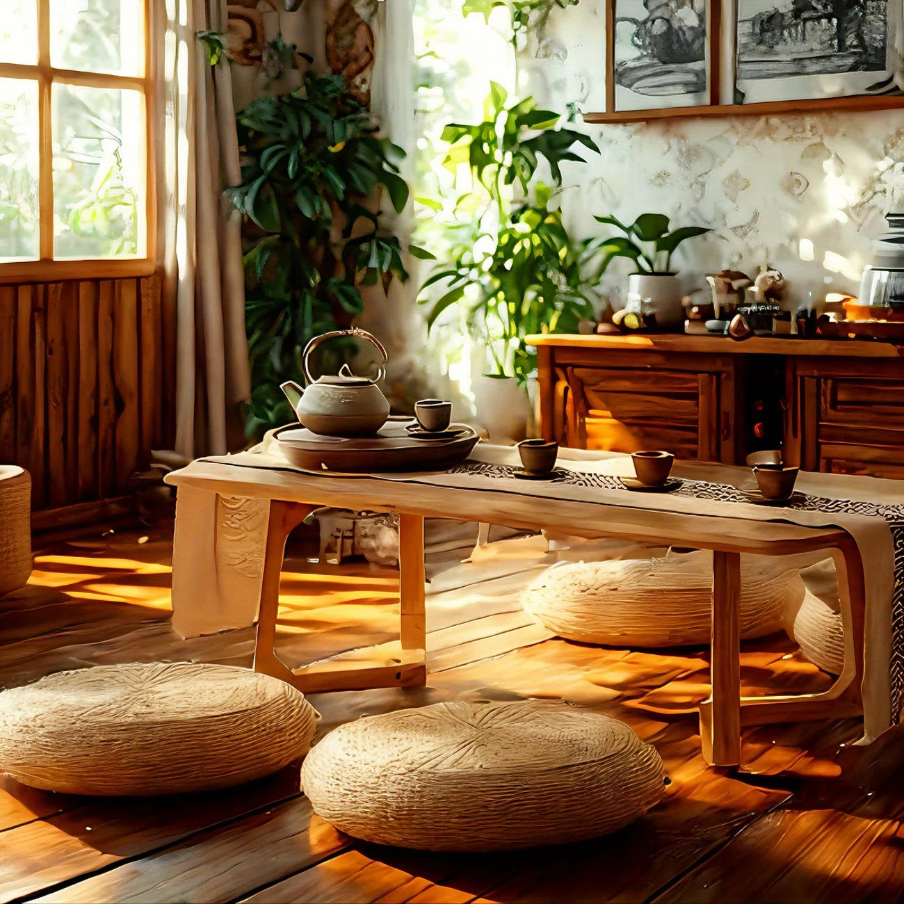 Thick Grass Meditation Cushion