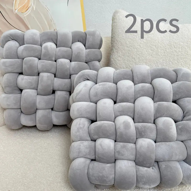 Knotted Throw Pillow Set