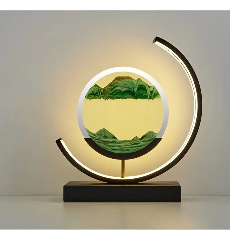 Modern Geometric Sand Art Desk Lamp