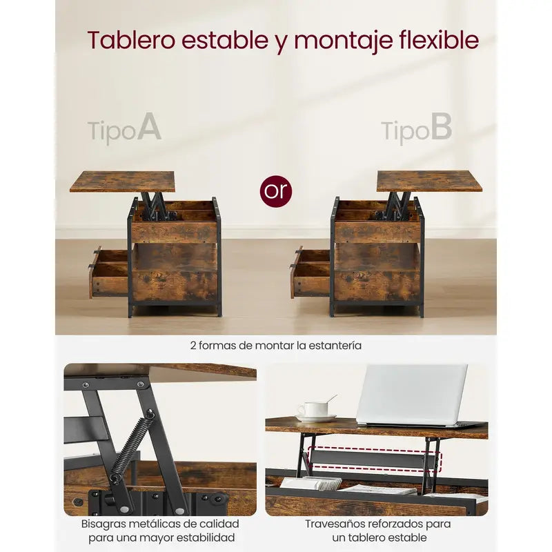 Lift-Top Coffee Table