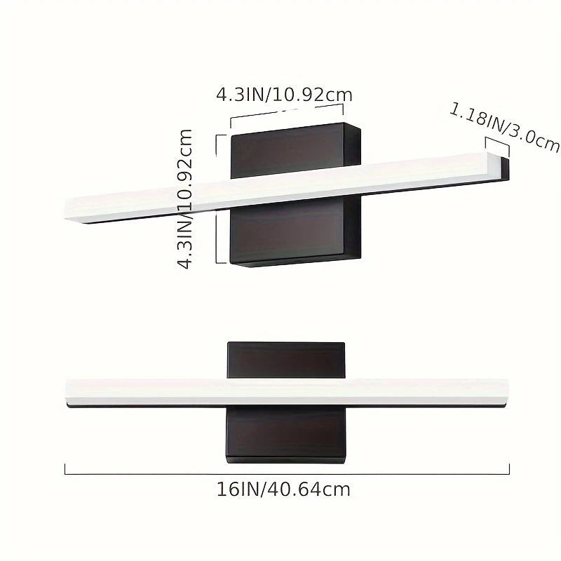 LED Vanity Light Black