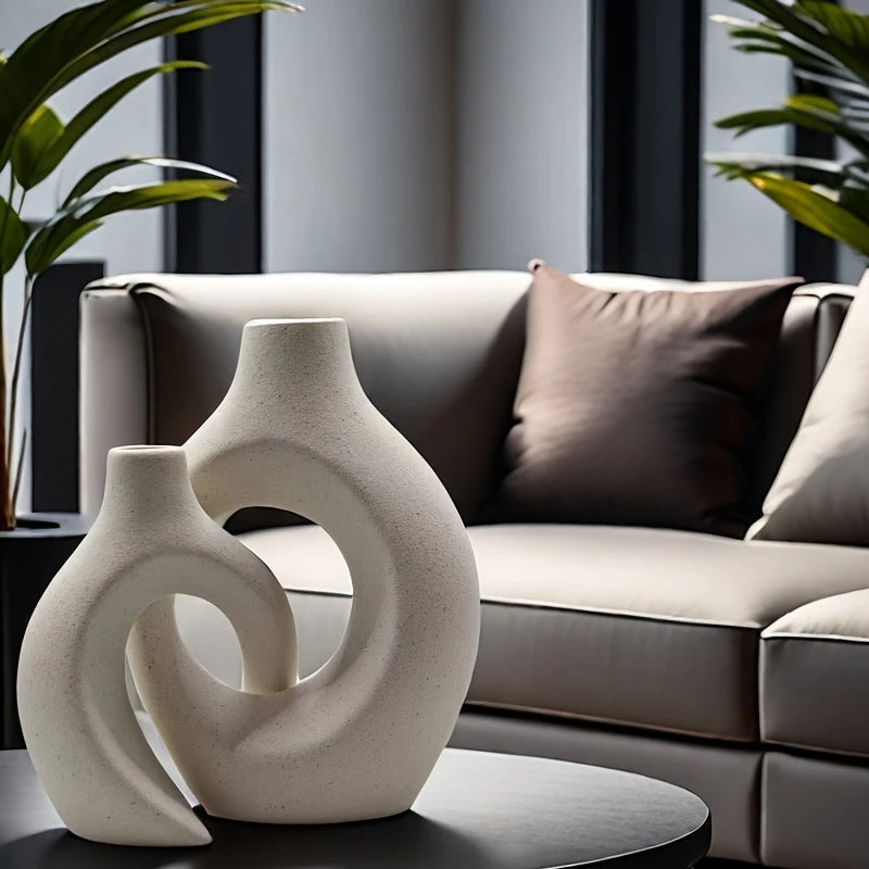 Organic Abstract Rustic Ceramic Vase