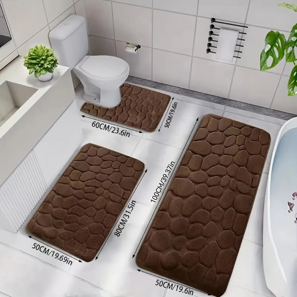 Bathroom Carpet 3-Set