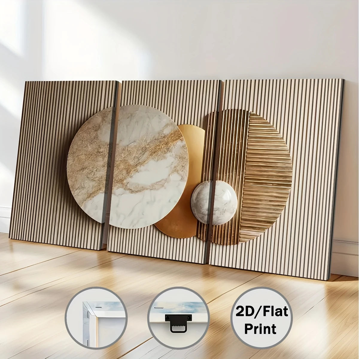 Flat Abstract Prints for Home & Office Décor 2D