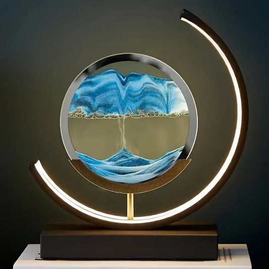 Modern Geometric Sand Art Desk Lamp
