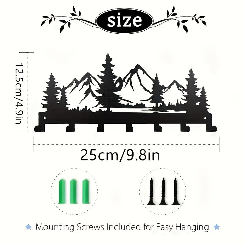 Charming Metal Forest Key Hook