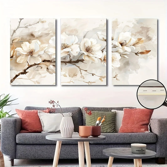Magnolia Flower Canvas Wall Art Set