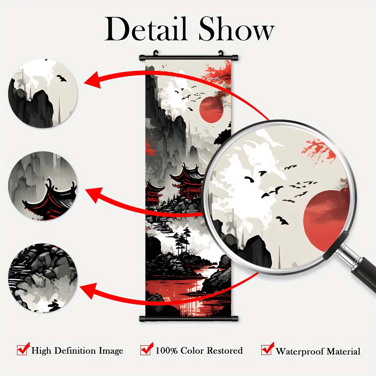 Japanese Anime Scenery Canvas Wall Scrolls