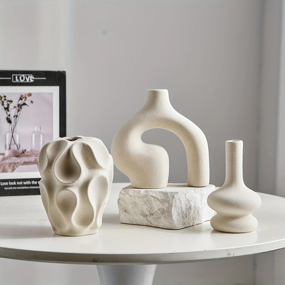 Bohemian Trio Ceramic Vase Collection