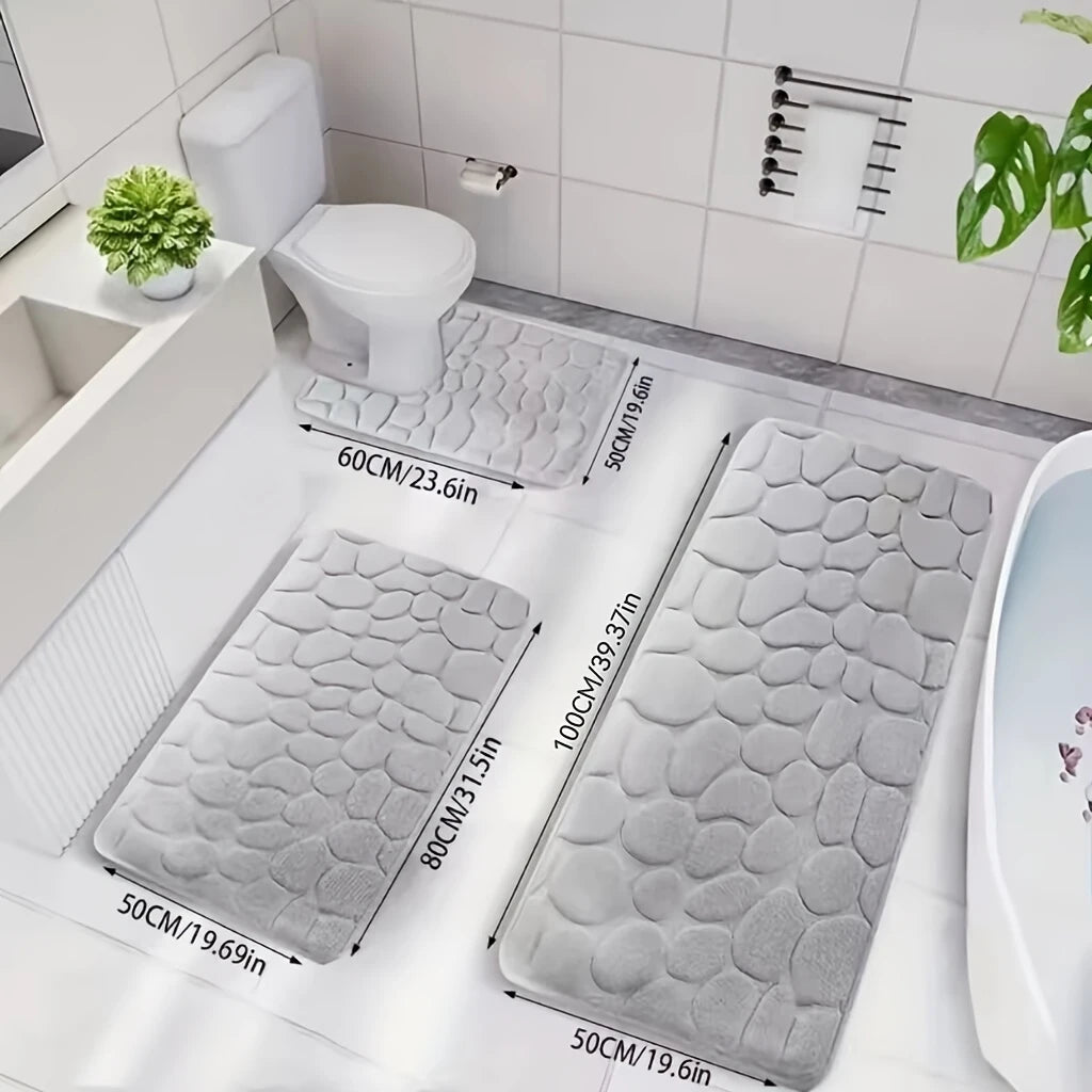 Bathroom Carpet 3-Set