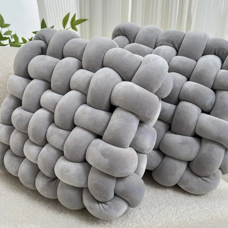 Knotted Throw Pillow Set