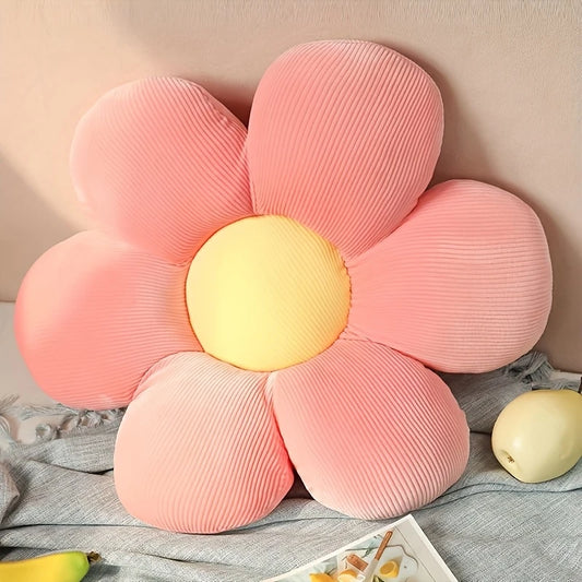 Vibrant Flower Shaped Pillow