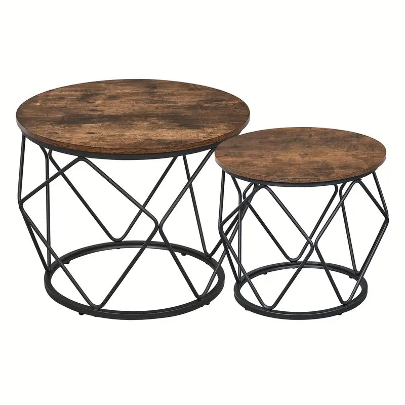 Round Coffee Table 2pcs