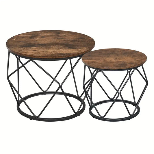 Round Coffee Table 2pcs