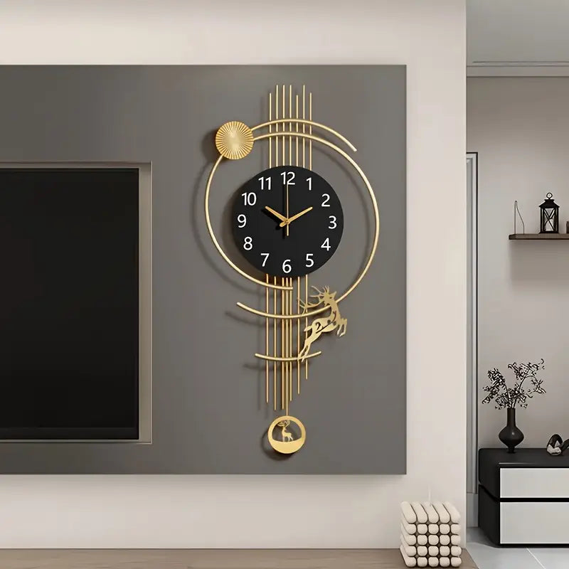 Large Silent Nautical Wall Clock