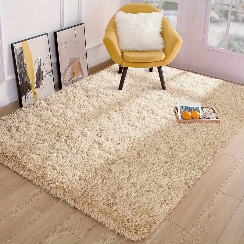 Super Soft Plush Rug Camel Beige