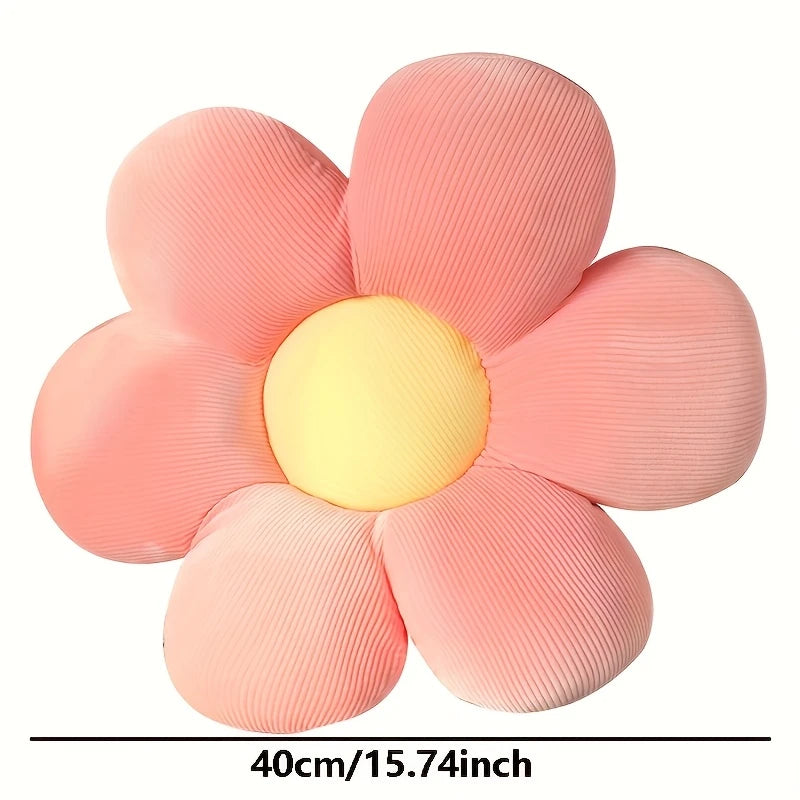 Vibrant Flower Shaped Pillow